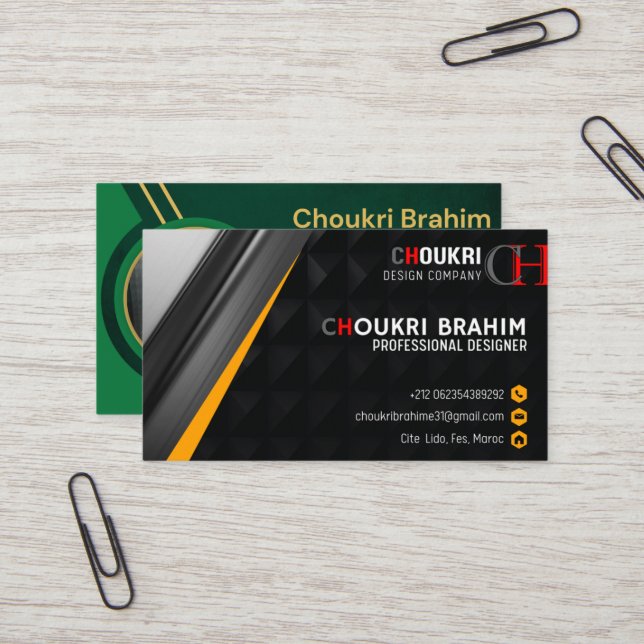 Professional Business Card Design (Front/Back In Situ)