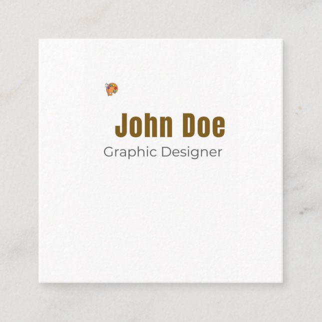Professional Business Card for Graphic Designers (Front)