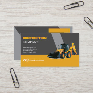 Professional Business Cards for Construction Compa