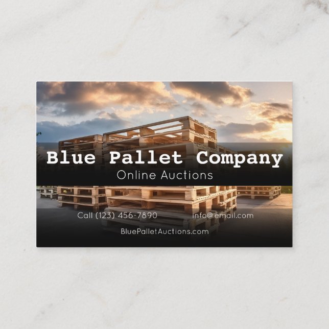 Professional Business Cards for Pallet and Online  (Back)