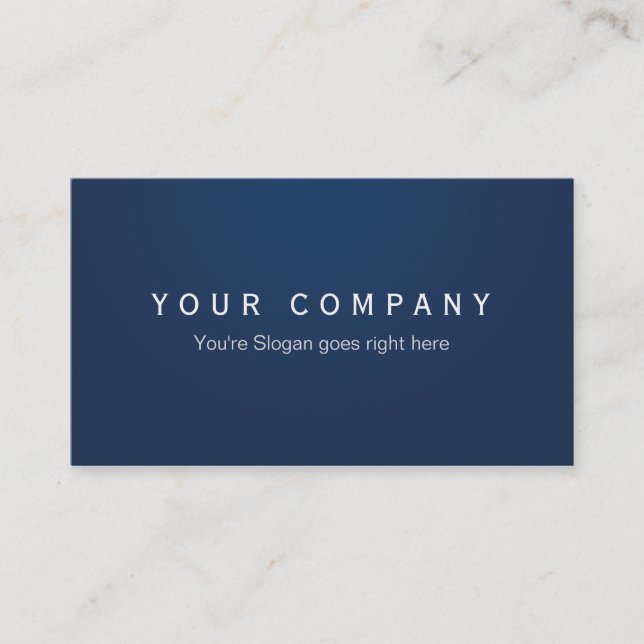 Professional business cards Navy Blue (Front)