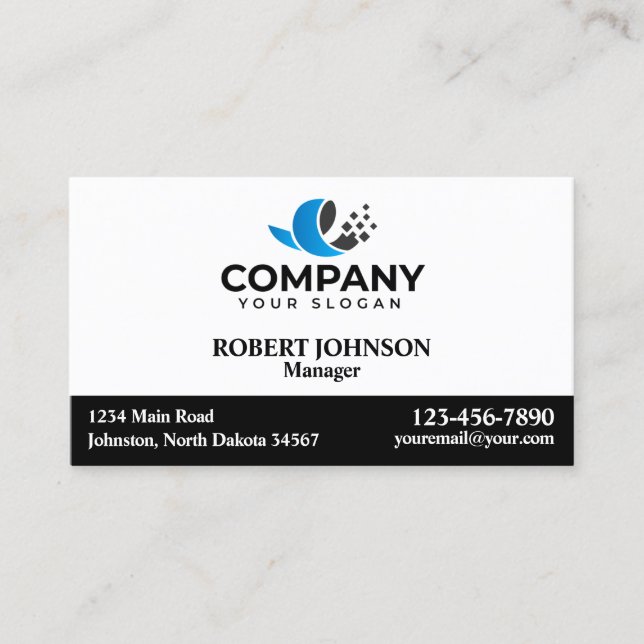 Professional Business Cards with your Logo (Front)