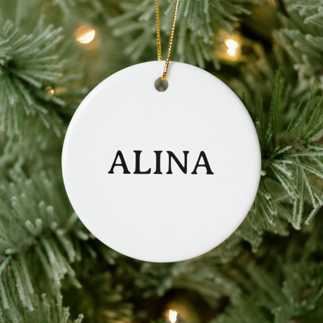 Professional Business Ceramic Circle Ornament (Tree)