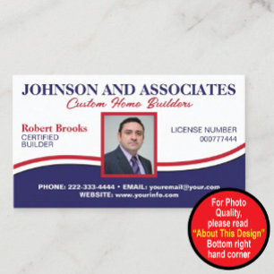 Professional Business Employee Photo Badge Card