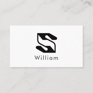 Professional Business Handshake Letter S Card