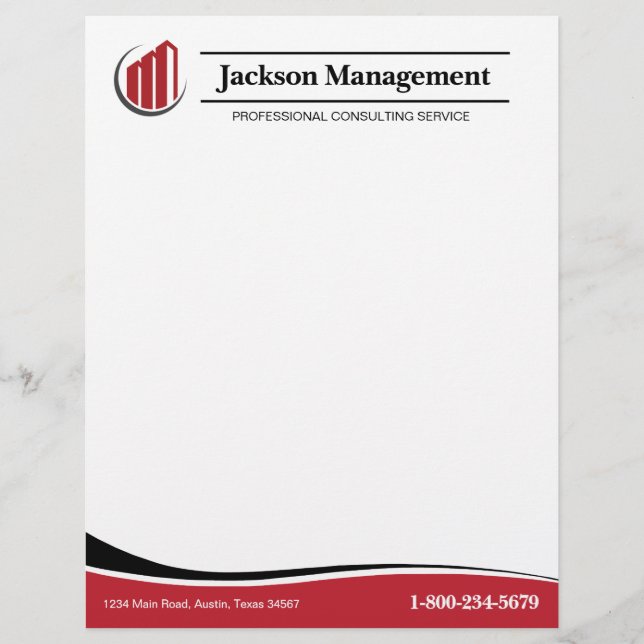 Professional Business Letterhead (Front)