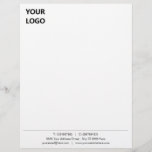 Professional Business Letterhead with Logo<br><div class="desc">Personalized Your Business Letterhead with Logo - Add Your Logo - Image / Text - Information - Resize and move or remove and add elements / image with Customization tool ! Choose / add your colours / font / size ! Good Luck - Be Happy :)</div>