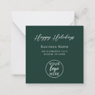 Professional Business Logo Christmas Holiday  Card