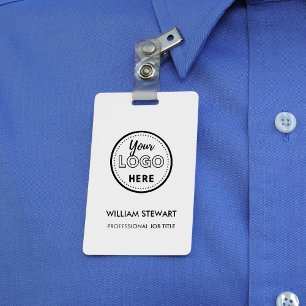 Professional business logo Company Employee Staff Badge