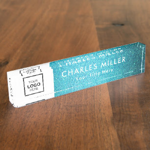 Professional business logo Desk Nameplate