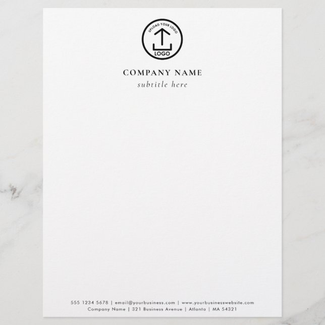 Professional Business Logo Letterhead Template (Front)