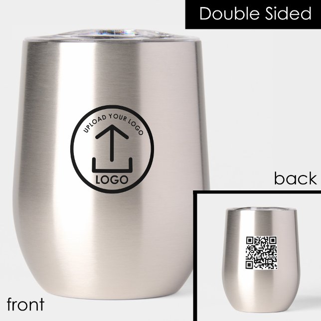 Professional Business Logo Promo QR Code Modern (Professional Business Logo Promo QR Code Modern Thermal Wine Tumbler)