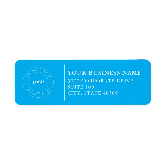  Professional Business Logo  Return Address Label (Devant)