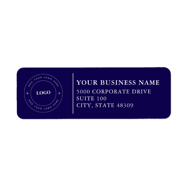  Professional Business Logo  Return Address Label (Devant)
