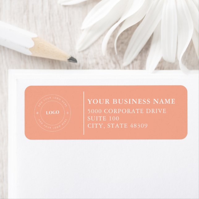  Professional Business Logo  Return Address Label (En situation)
