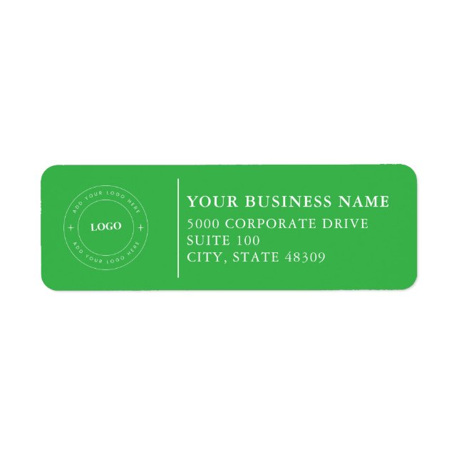  Professional Business Logo  Return Address Label (Devant)