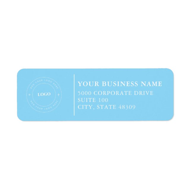  Professional Business Logo  Return Address Label (Devant)