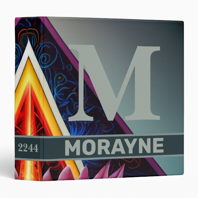 Professional Business Logo Template Monogrammed Binder (Front/Spine)