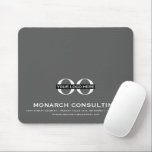 Professional Business Logo with Contact Info Grey Mouse Pad<br><div class="desc">Elevate your branding with this sleek and modern business logo mousepad. Featuring your company logo, name, and contact information in the lower thirds, this minimalist design is perfect for any professional setting. The white classic typography pops against the solid grey background, making your logo stand out. Ideal for use in...</div>