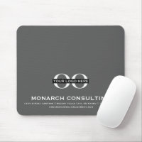 Professional Business Logo with Contact Info Grey