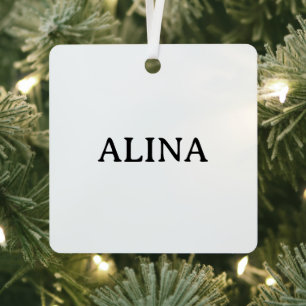 Professional Business Metal Square Ornament