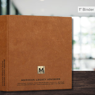 Professional Business Monogram Binder