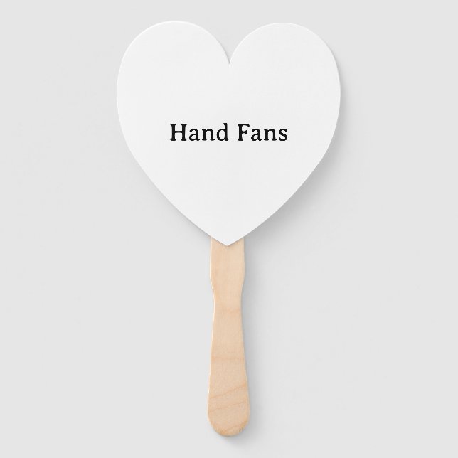 Professional Business Self-Assembly Heart Program  Hand Fan (Front)