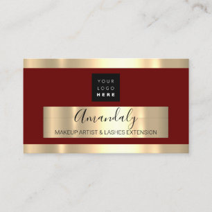 Professional Business Services Gold Logo Business Card