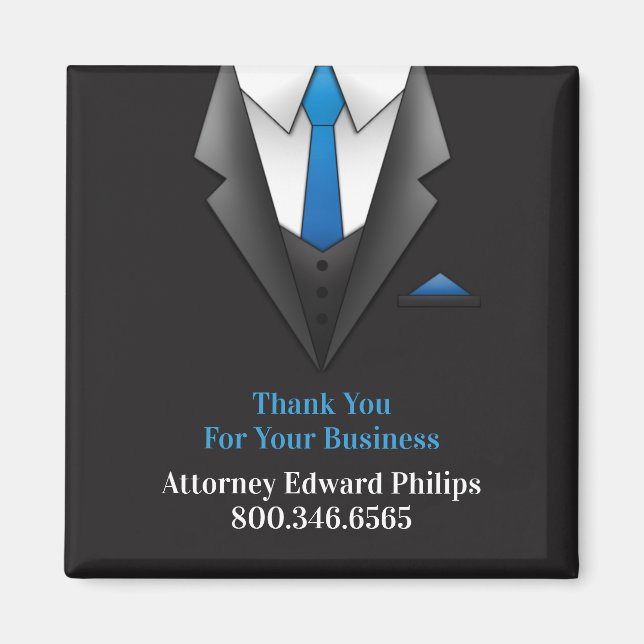 Professional Businessman Suit Magnet Template (Front)
