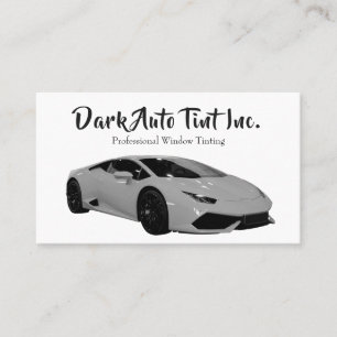 Professional Car Auto Window Tint Service Business Card