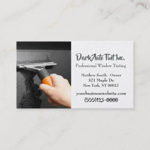 Professional Car Auto Window Tint Service Business Card