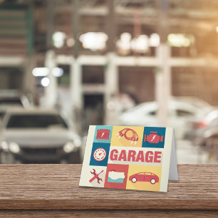 Professional Car Repairman Iconic Designed Card