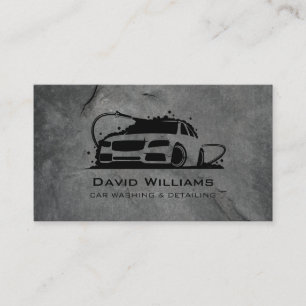 Professional Car Washing and Auto Detailing  Business Card