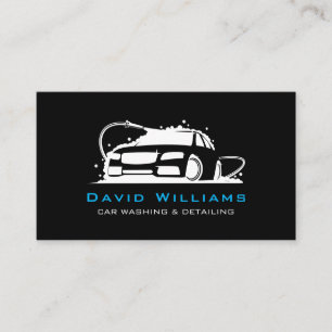 Professional Car Washing and Auto Detailing  Business Card