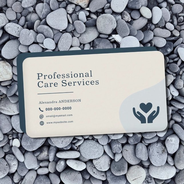 Professional Care Services Business Card (Professional Care Services Business Card)