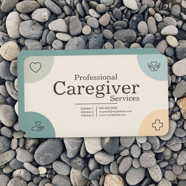 Professional Caregiver Services Business Card (Professional Caregiver Services Business Card)