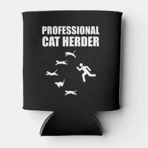 Professional Cat Herder Funny Herding Cats Can Cooler