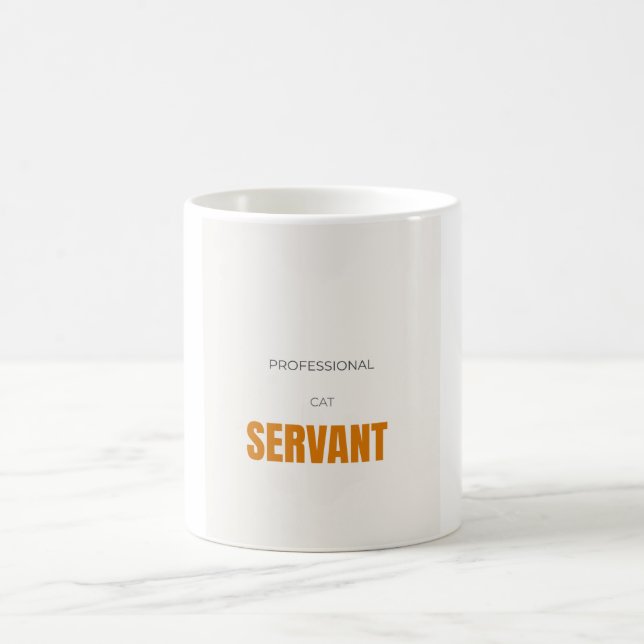Professional Cat Servant Funny Cat Lover Coffee Mug (Center)
