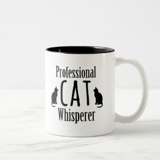 Professional Cat Whisperer Two-Tone Coffee Mug