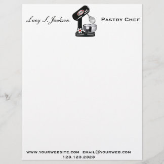 Professional Chef & Baker Letterhead Template