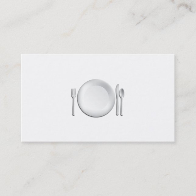 Professional Chef Business Card (Front)