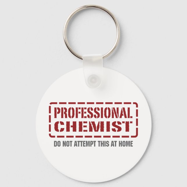 Professional Chemist Keychain (Front)