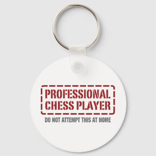Professional Chess Player Keychain