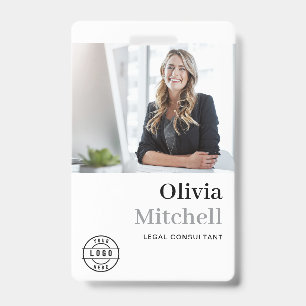 Professional Chic Photo Company Employee ID Badge