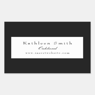 Professional Classic Black and White Sticker