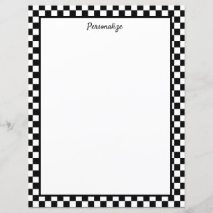 Professional Classic Black & White Checkers
