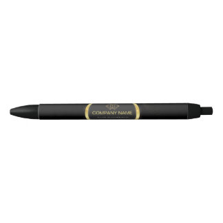 Professional Classic Elegant Black Gold Ink Pen