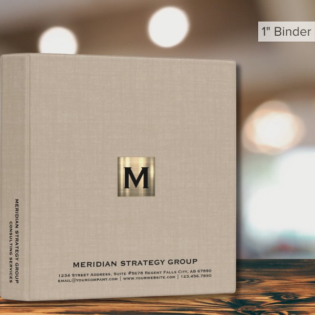 Professional Classic Monogram Binder (Creator Uploaded)