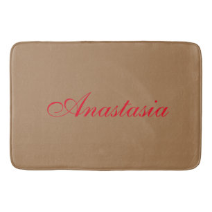 Professional classical handwriting name custom bath mat
