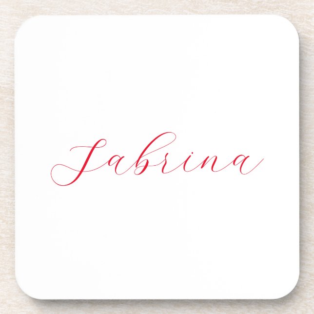 Professional classical handwriting name custom coaster (Front)